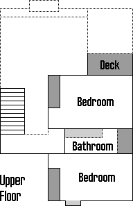 Floorplan of upper level