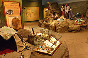 Exhibit showing journey of the Plateau Indian Nations.