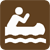 Canoeing symbol.