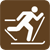 Cross-country skiing symbol.