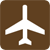Airplane symbol.